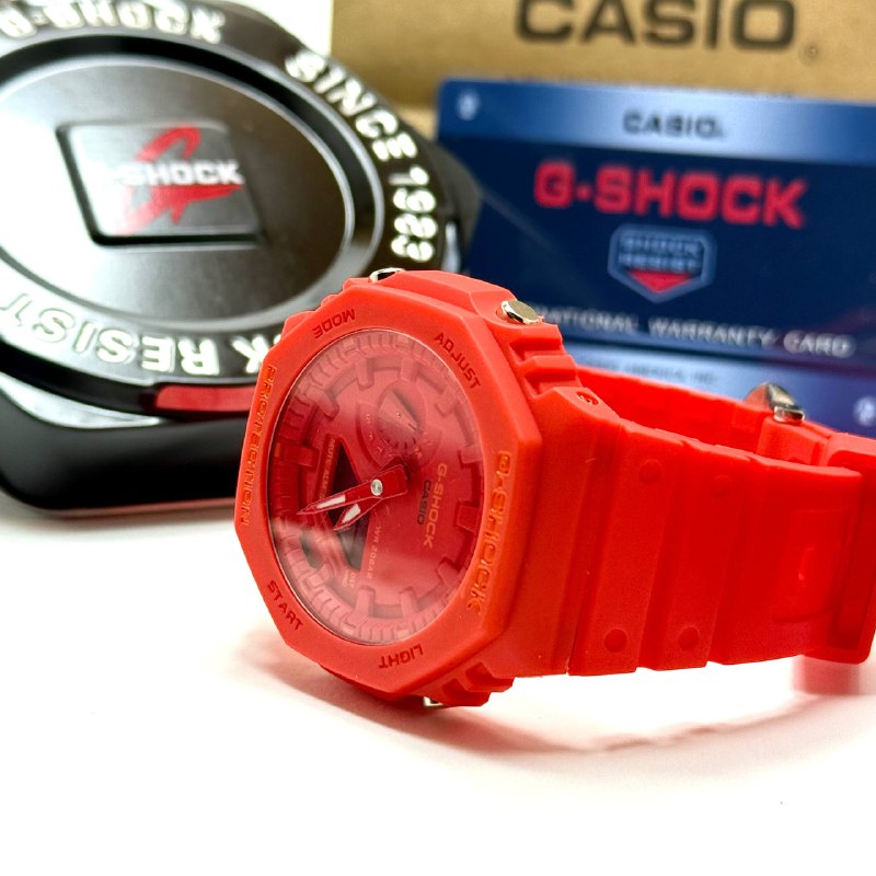 Casio G-SHOCK Skeleton Watch – Red