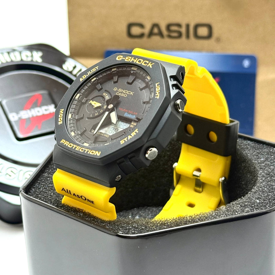 Casio G-SHOCK Skeleton Watch – Yellow Black