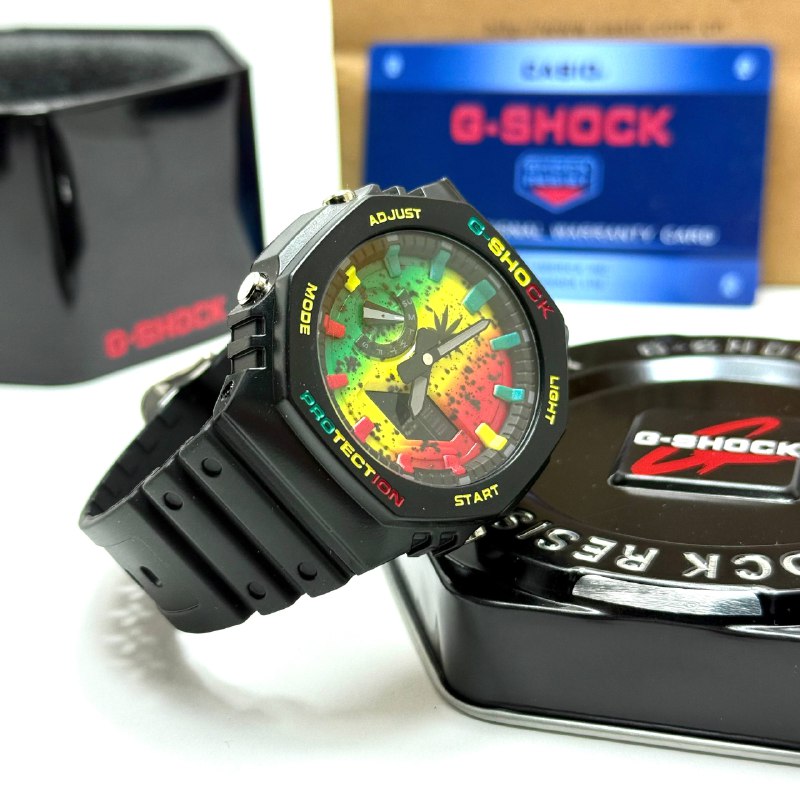 Casio G-SHOCK Skeleton Watch – Rainbow Black (Limited Edition)