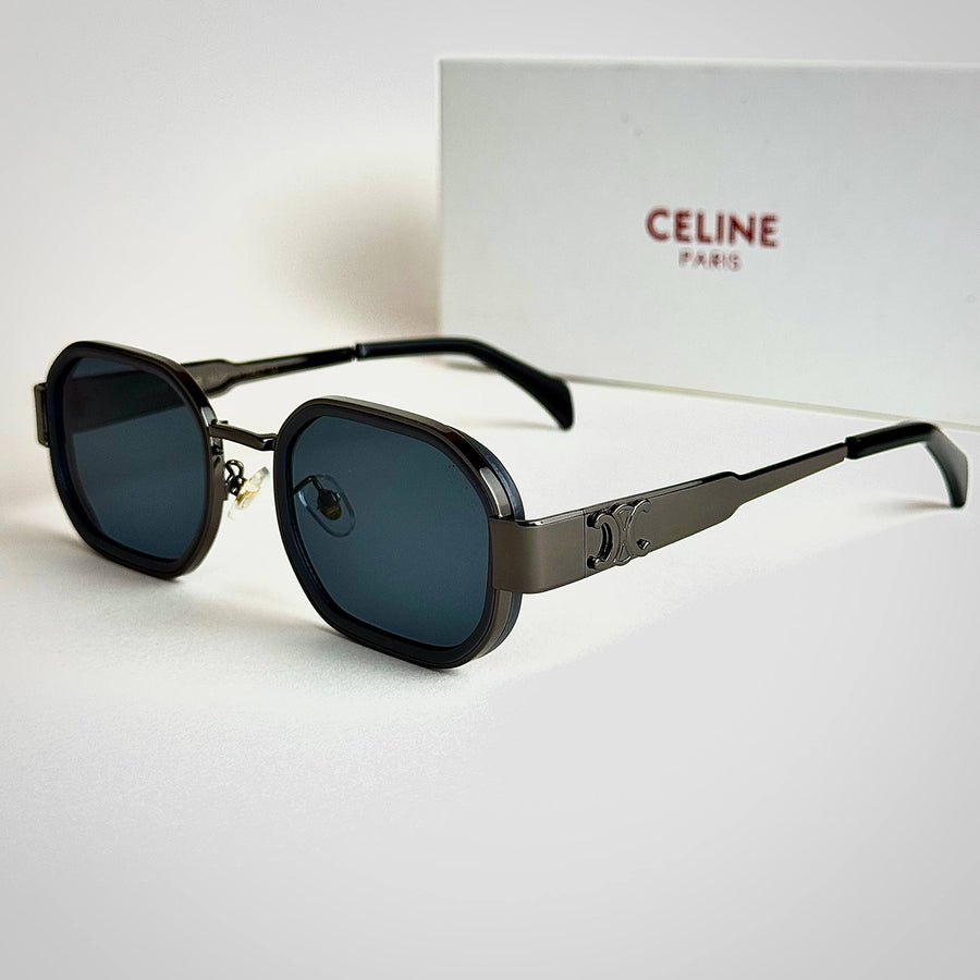 Celine Triomphe CL4027U – Gunmetal Black