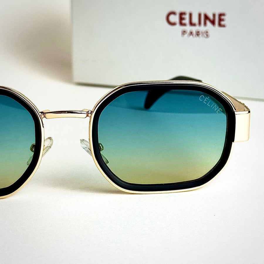 Celine Triomphe CL4027U – Gold Green Gradient