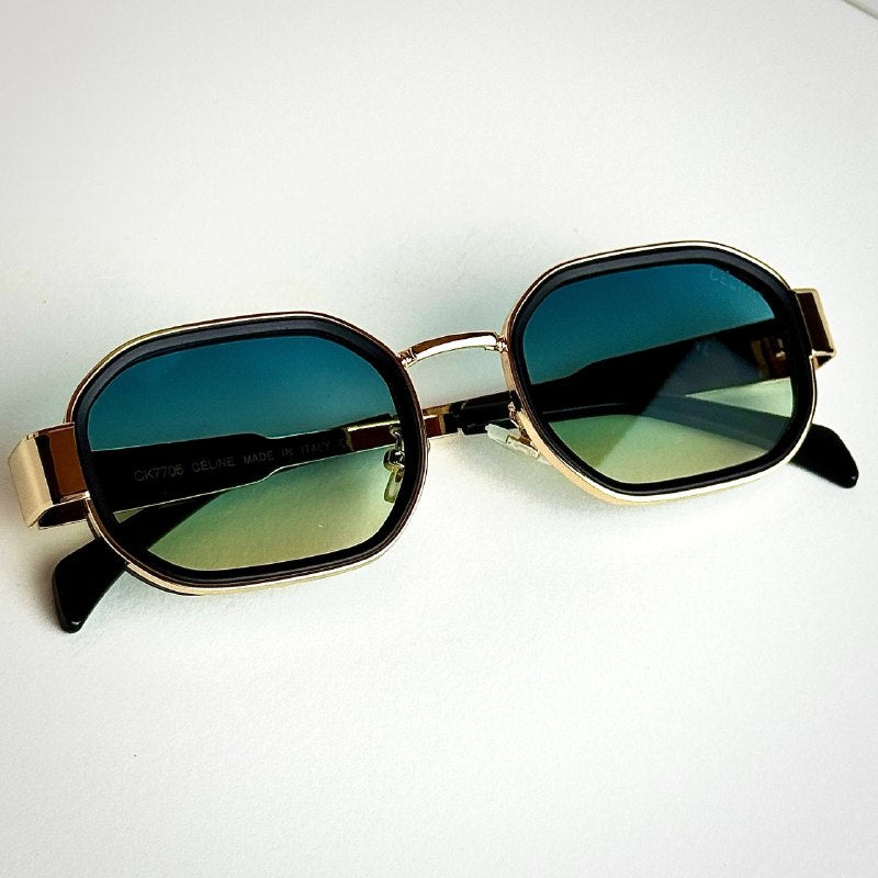 Celine Triomphe CL4027U – Gold Green Gradient