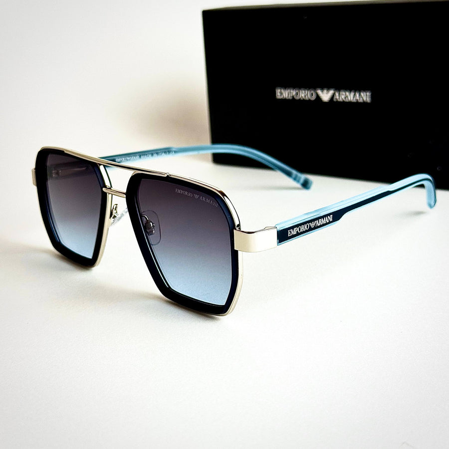 Emporio Armani EA4128 – Silver Blue Gradient