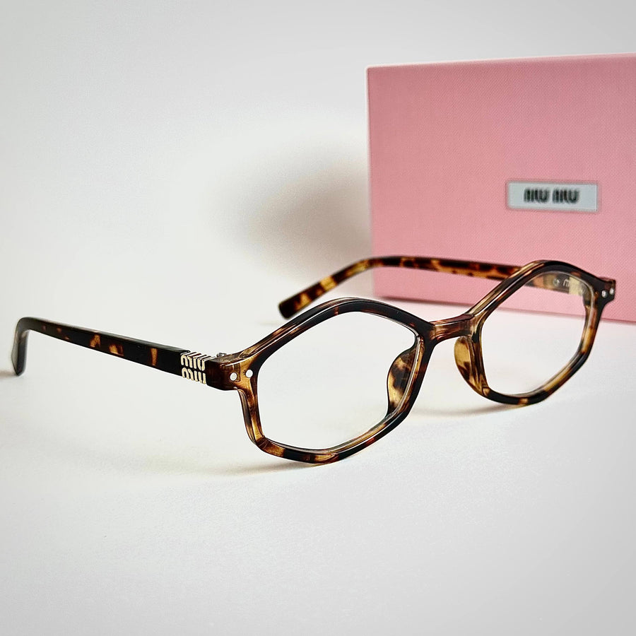 Miu Miu Octagon – Clear Havana
