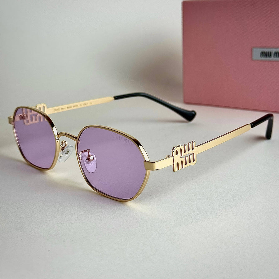 Miu Miu MU Signature – Gold Pink