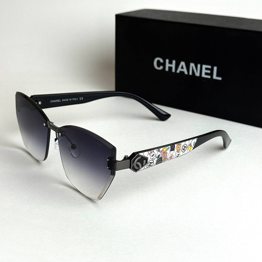 Chanel CC Sketch Cat-Eye – Black Violet Gradient