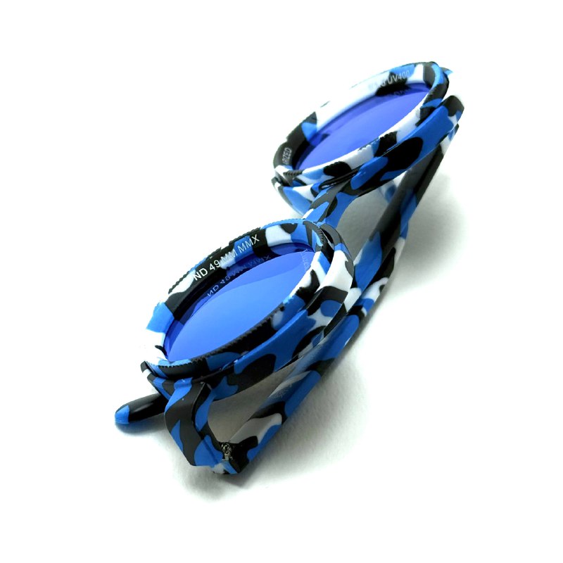 Lurexia Adjustable Sunglasses – Blue Camo Polarized