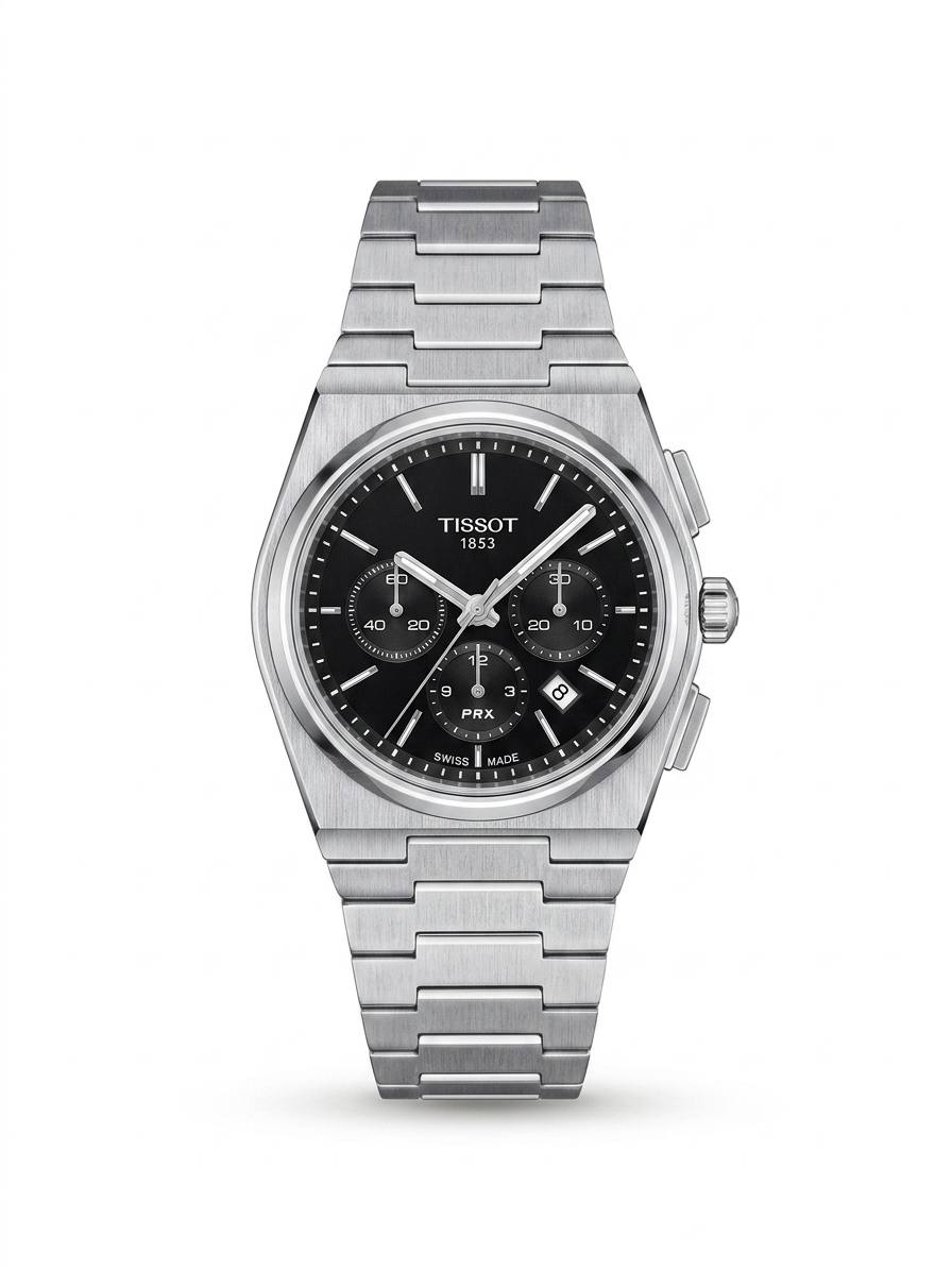 Tissot PRX Chronograph – Black Silver