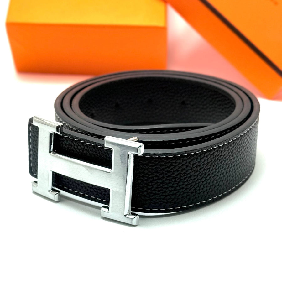 Hermès Constance Belt - Silver Black