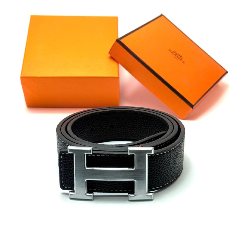 Hermès Constance Belt - Silver Black