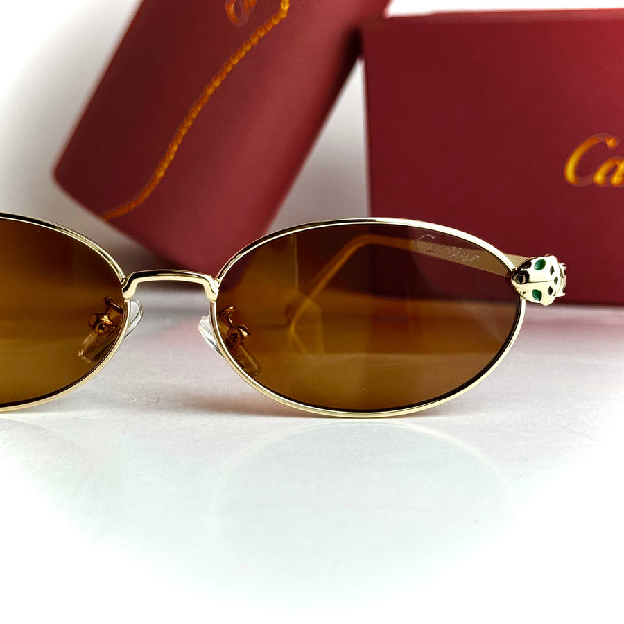 Cartier Oval CT0481S – Gold Brown