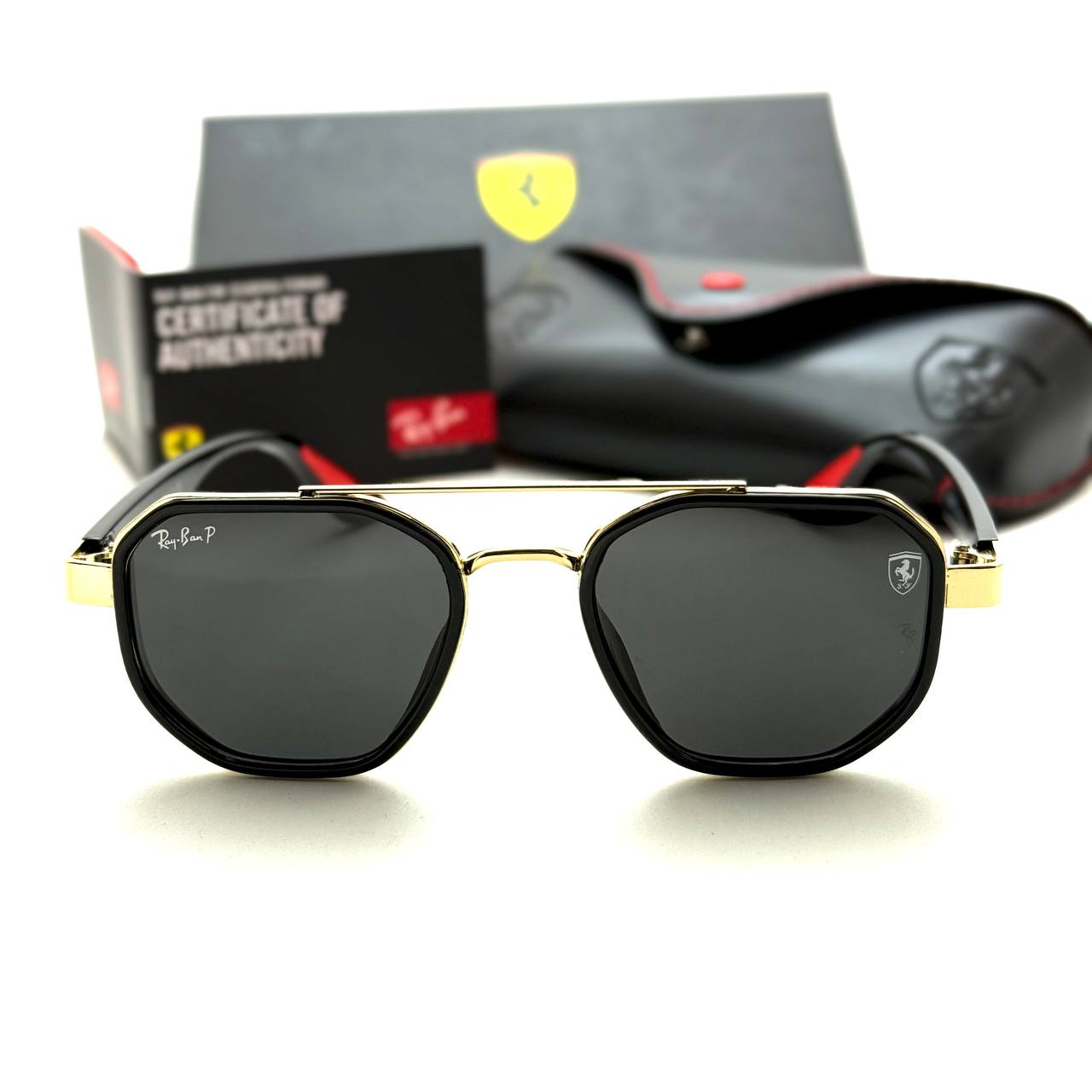 Ray-Ban Ferrari RB3697M – Black Gold