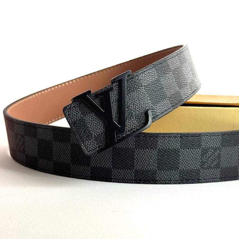 Louis Vuitton Damier Canvas Belt – Matte Black