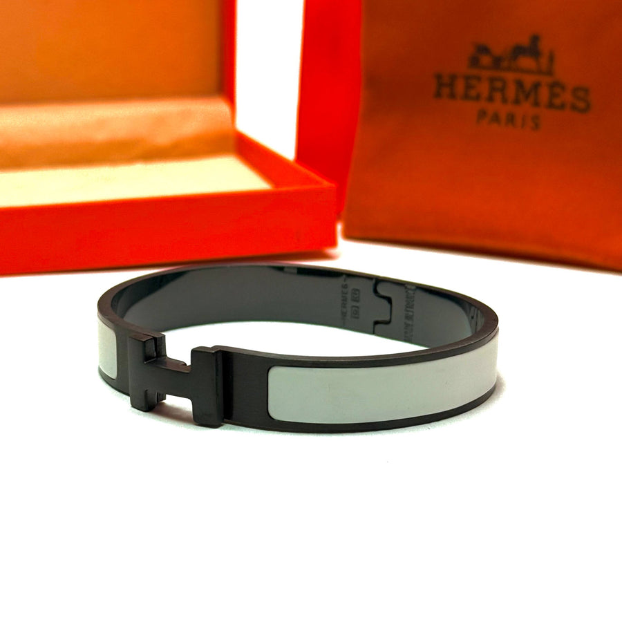 Hermes Clic H — White Black
