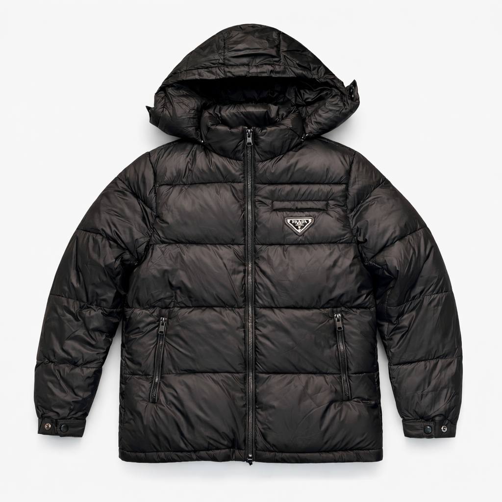 Prada Puffer Jacket – Black