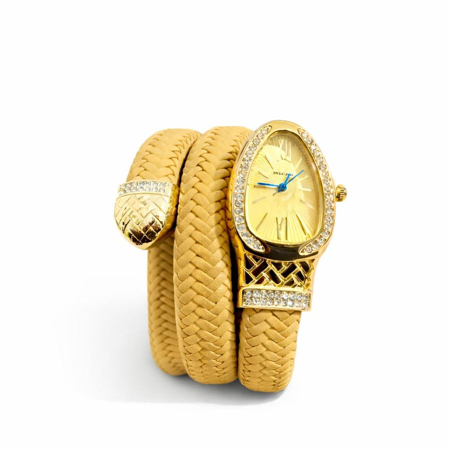 Bvlgari Serpenti Leather Wrap - Gold
