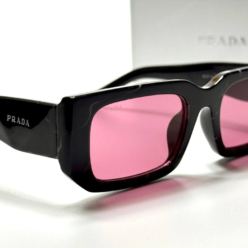 Prada Rectangular PR4219 – Black Pink