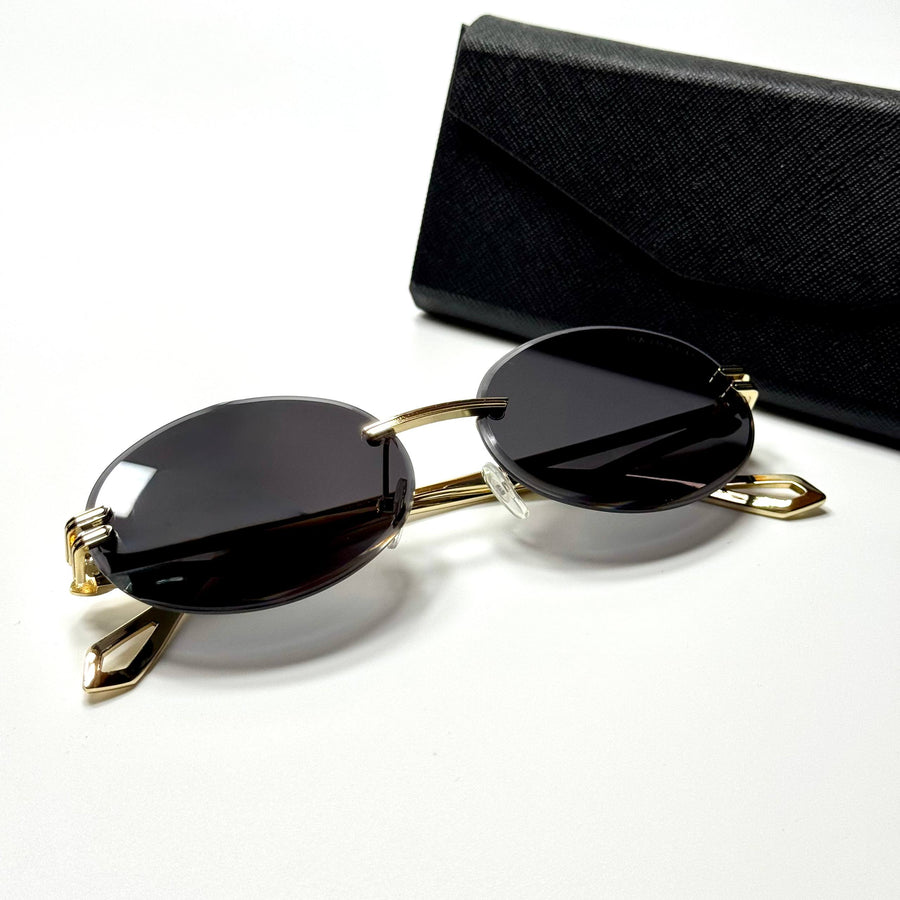 Maybach Rimless Oval – Gold Black