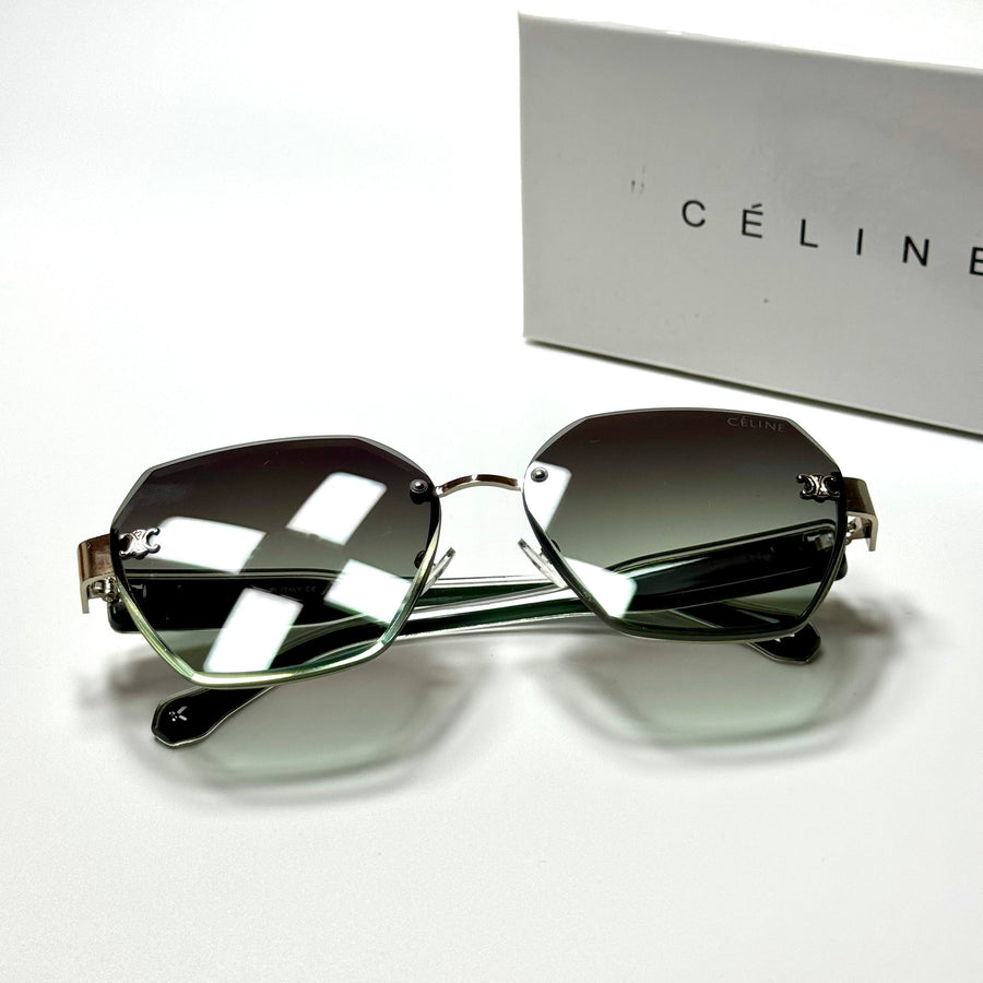 Celine Geometric CL5087 – Green Grey Gradient
