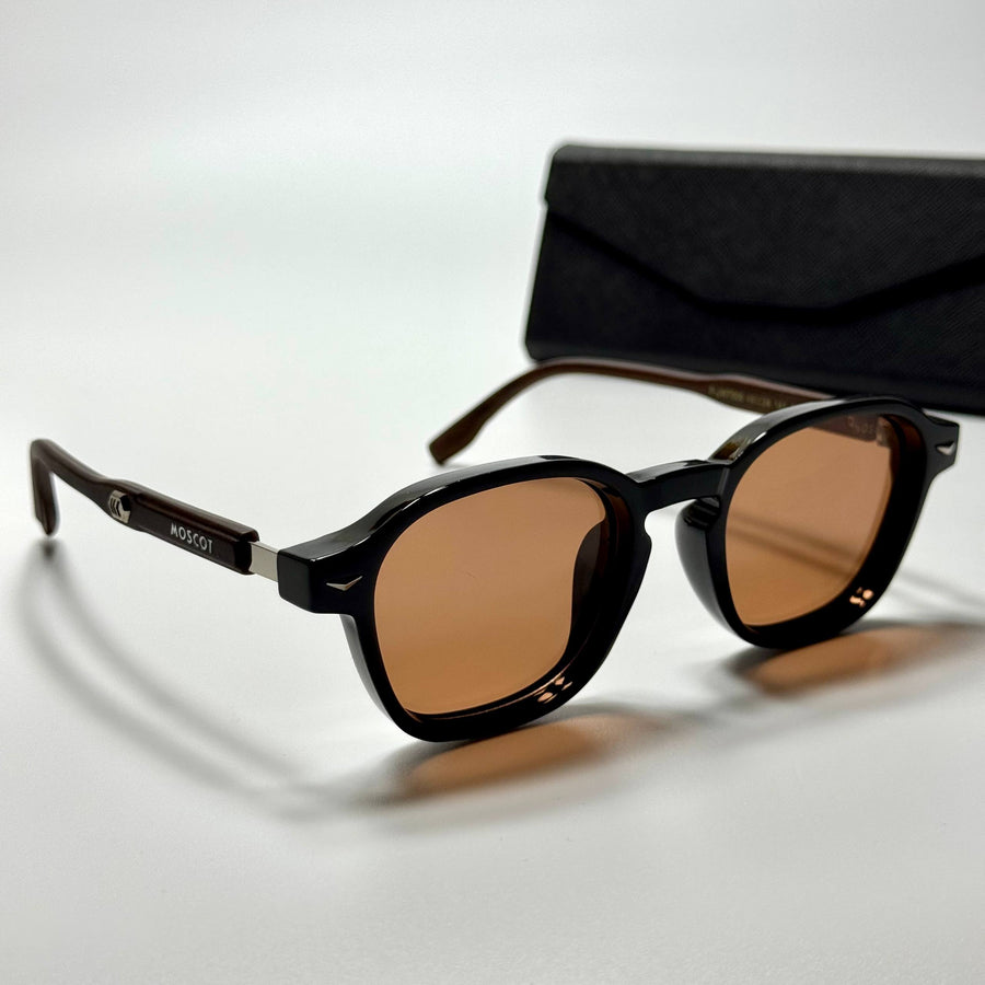 Moscot Round MOS3472 – Black Brown