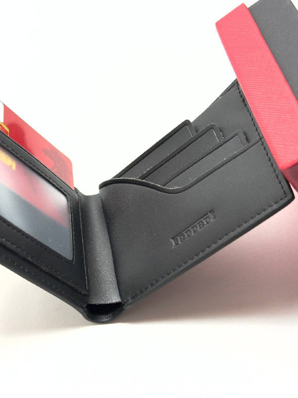Ferrari Black Leather Wallet - Classic Edition