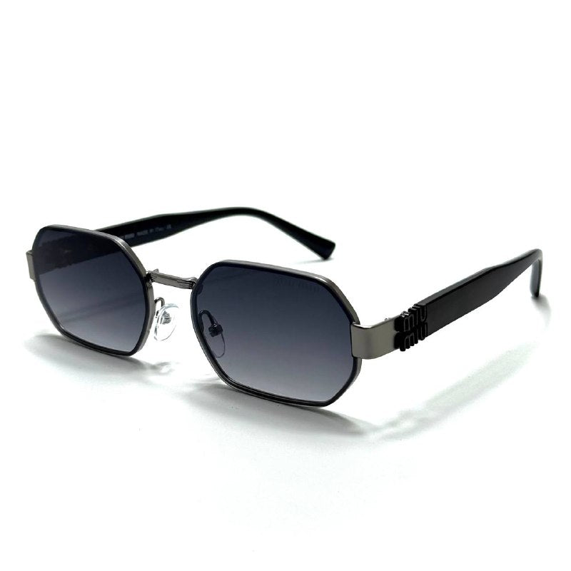 Miu Miu Geometric – Gunmetal / Black