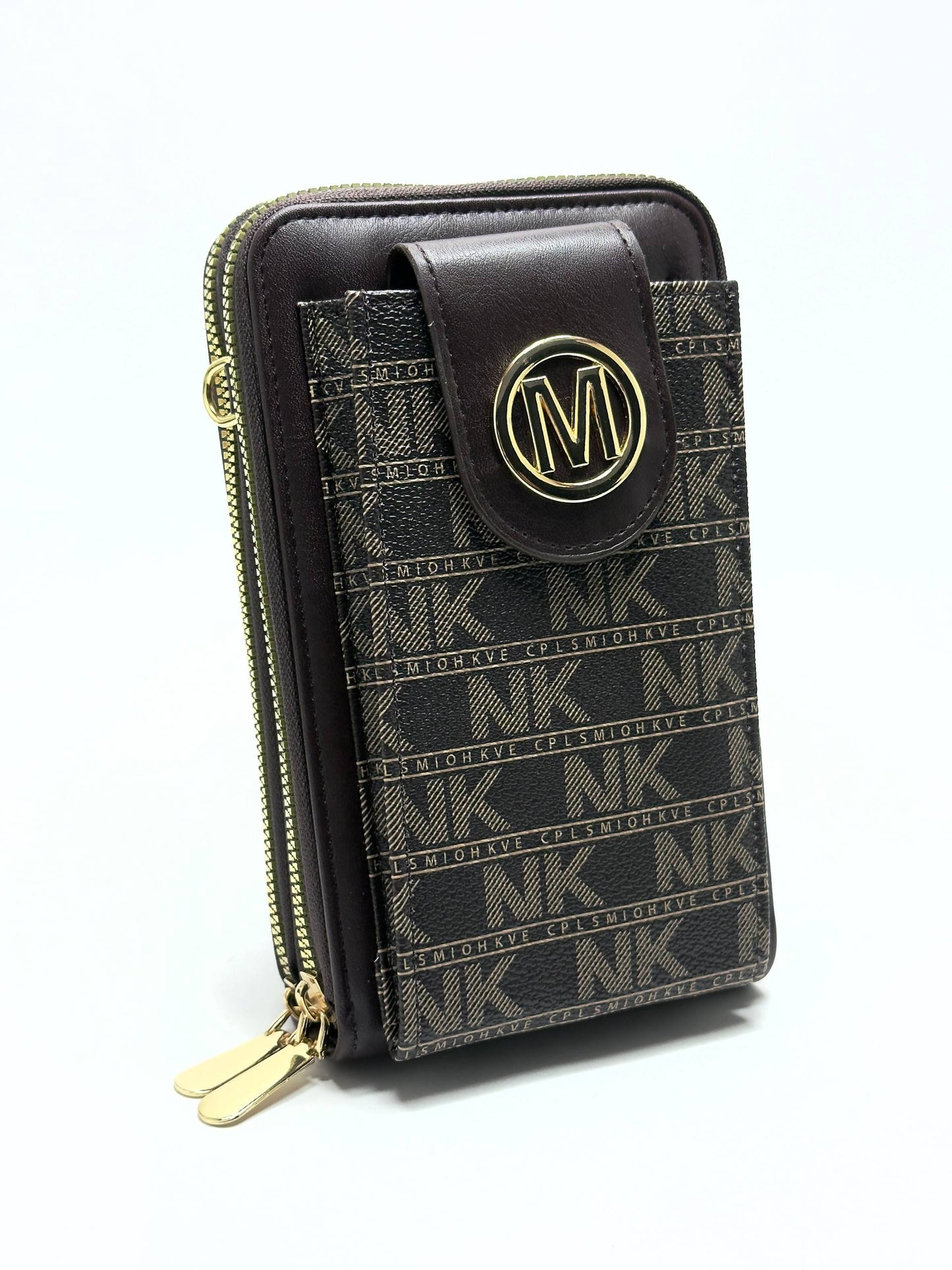 Zip Wallet – Black Diamond Design