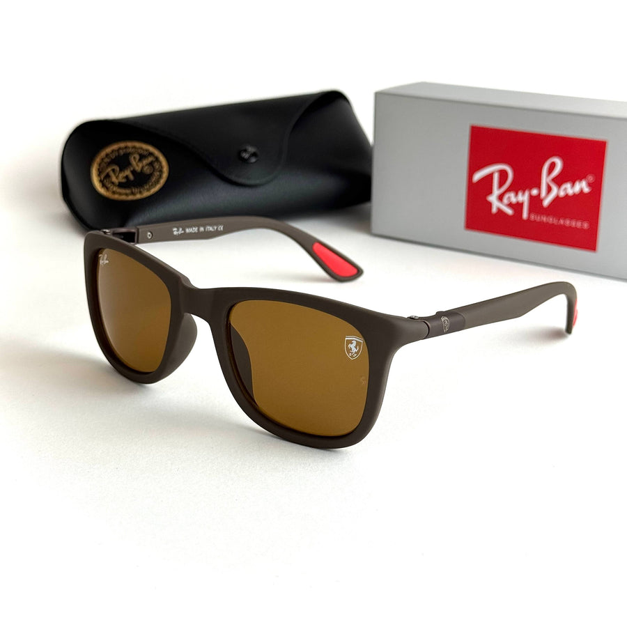 Ray-Ban Ferrari Wayfarer RB4187 – Brown Matte