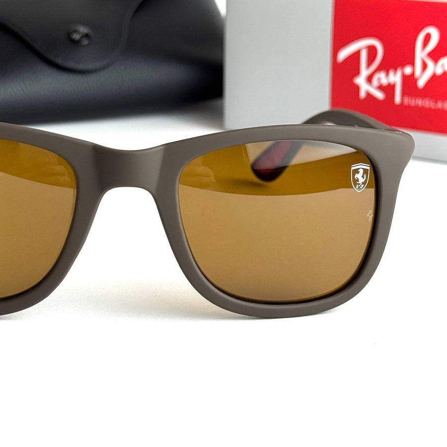 Ray-Ban Ferrari Wayfarer RB4187 – Brown Matte