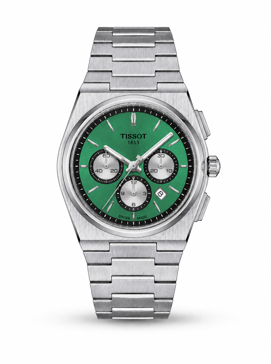Tissot PRX Chronograph - Silver Green