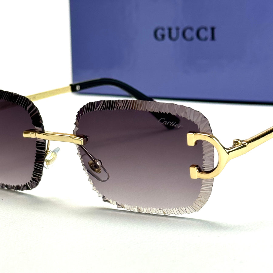 Cartier CT024s Rimless – Gold Violet