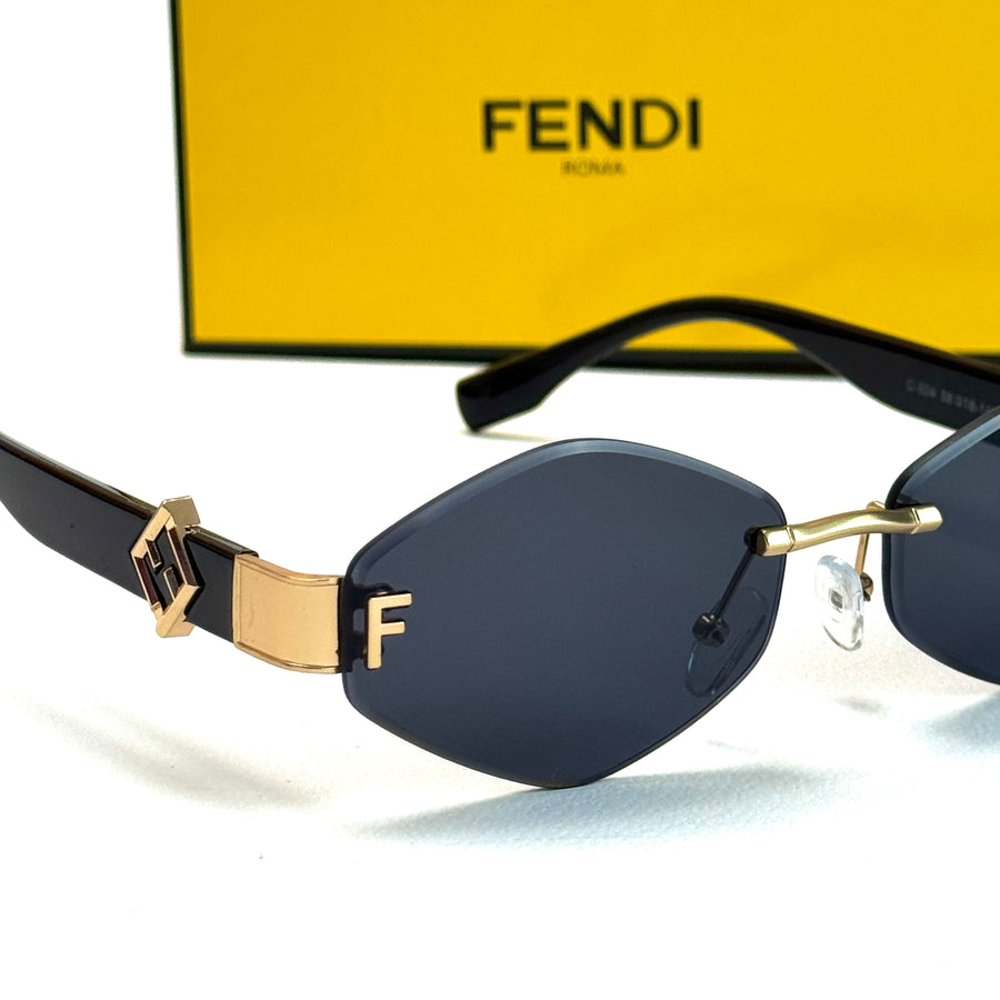 Fendi Crystal Edge – Gold Pink