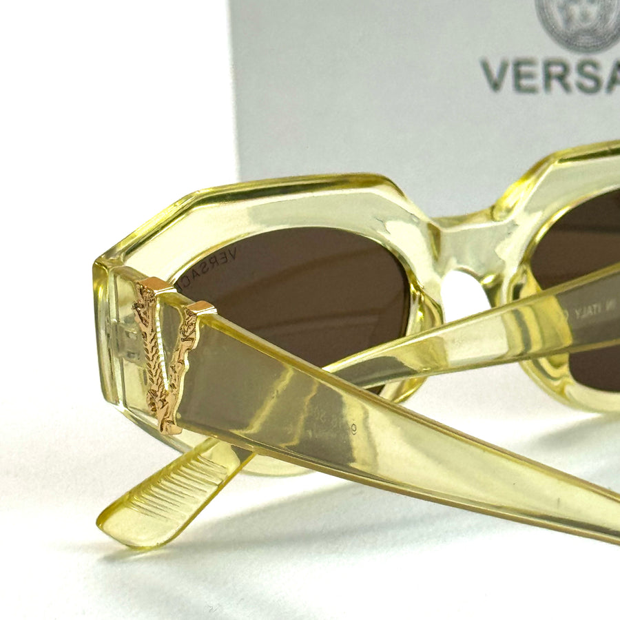 Versace Medusa Oval V1 – Yellow Brown
