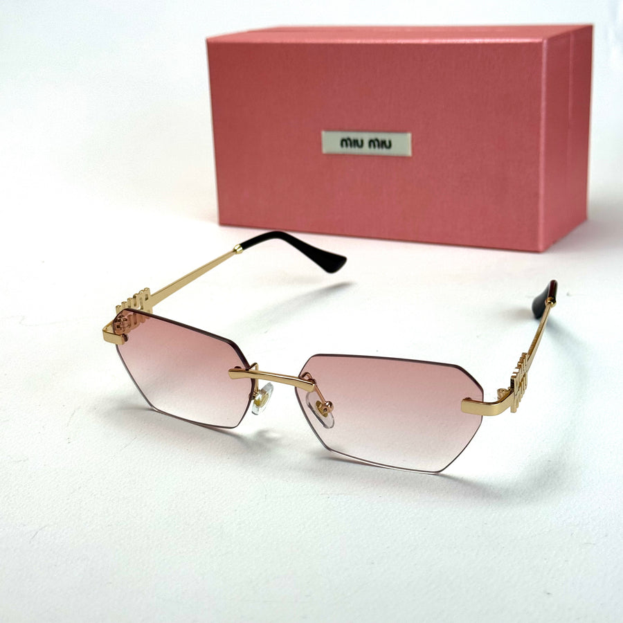 Miu Miu Slim Edge SMU 04X – Gold Pink