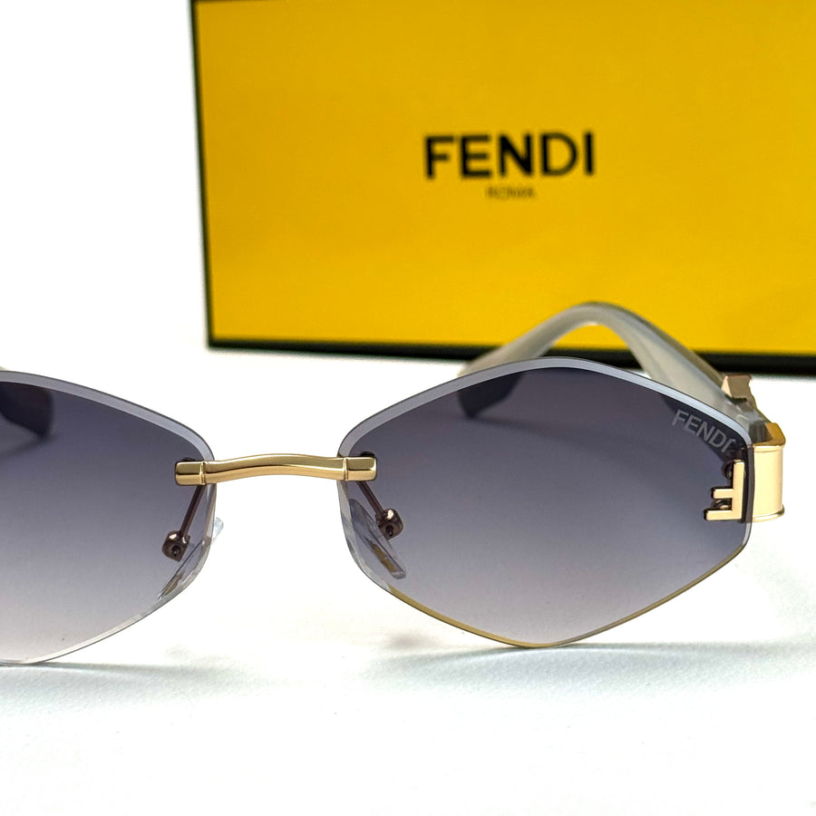 Fendi Crystal Edge – Gold Grey Violet