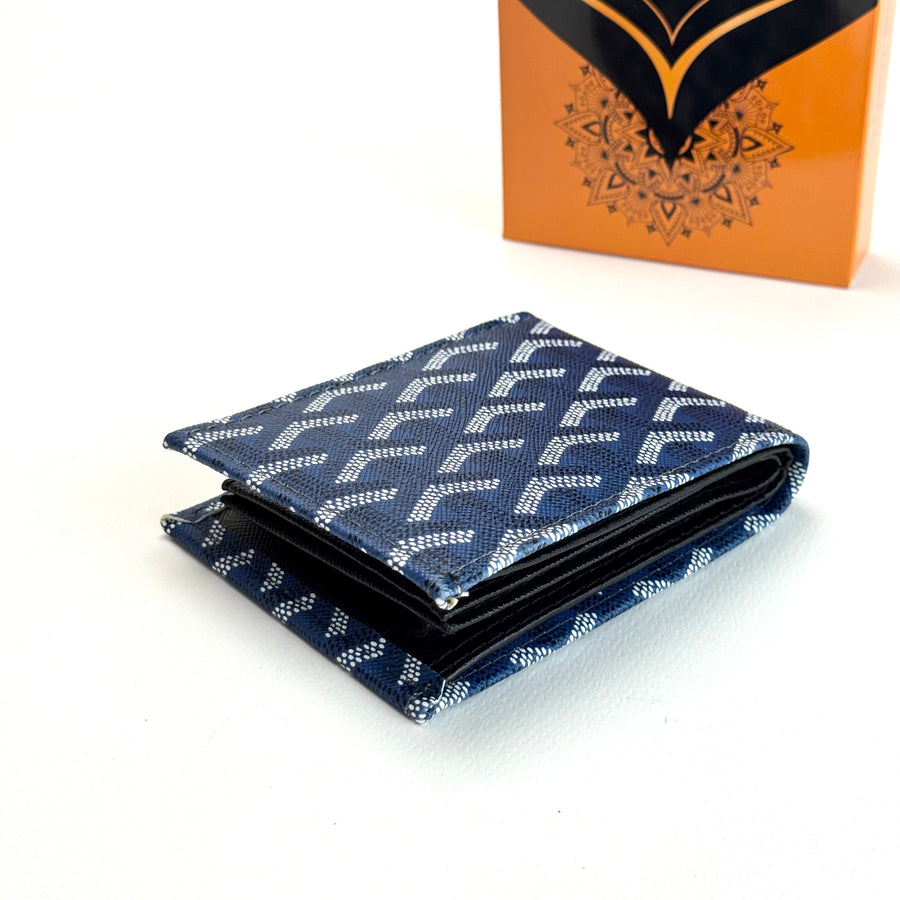 Goyard Signature Bifold Wallet – Navy Blue