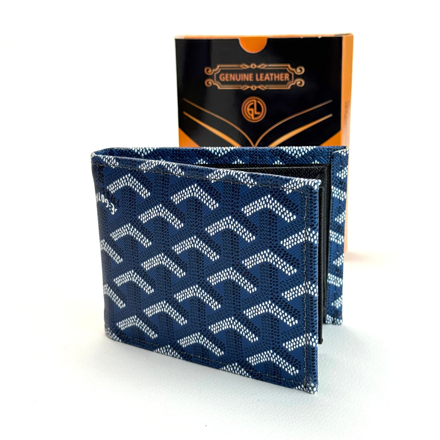 Goyard Signature Bifold Wallet – Navy Blue