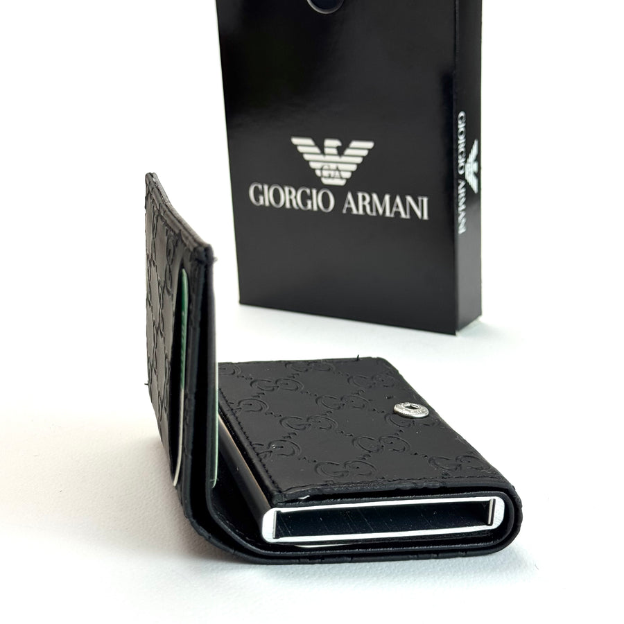 Gucci GG Monogram Vertical Wallet – Black