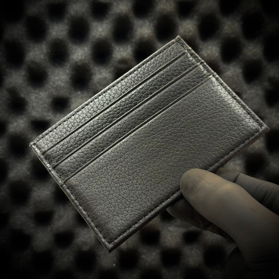 Hermès Paris Leather Card Holder - Black
