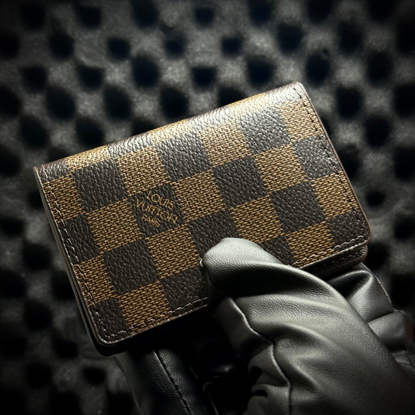 Louis Vuitton Damier Vertical Wallet – Brown