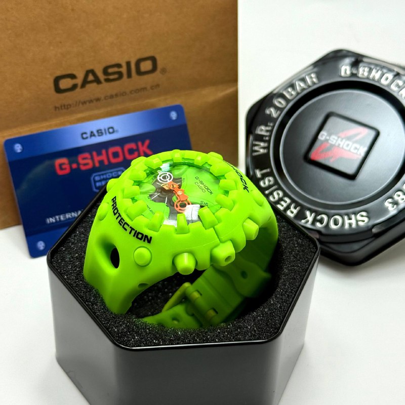 Casio G-SHOCK Shock-Resistant Watch - Neon Green