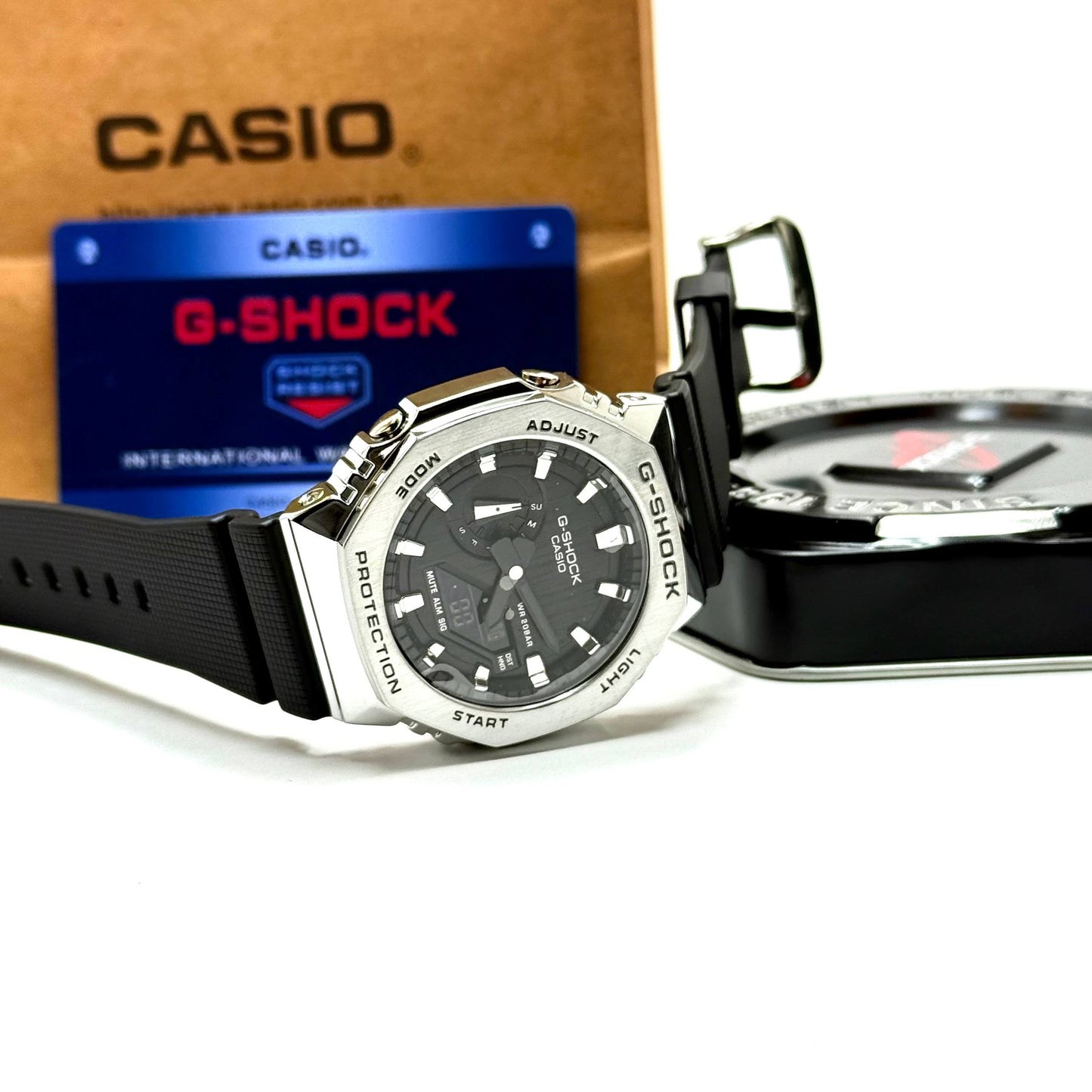 Casio G-SHOCK Skeleton Metal Watch – Silver Black