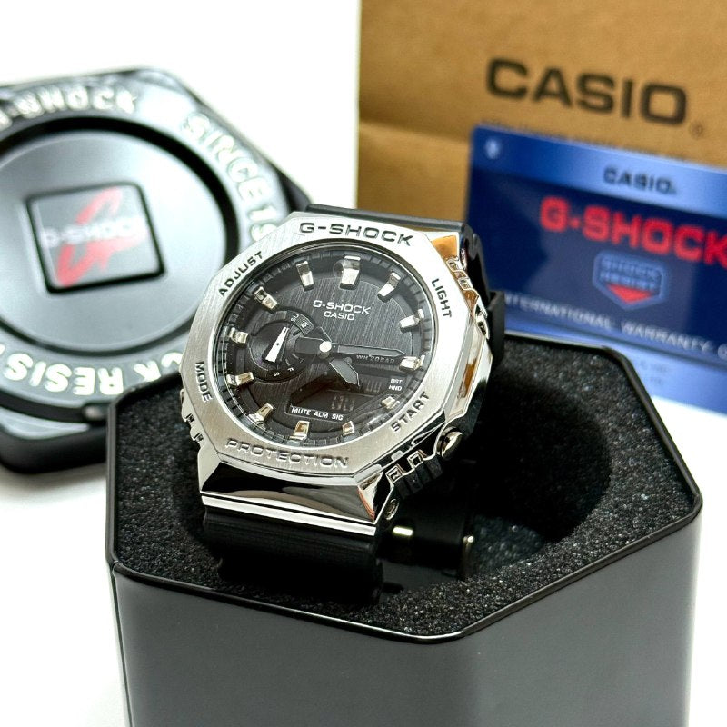 Casio G-SHOCK Skeleton Metal Watch – Silver Black