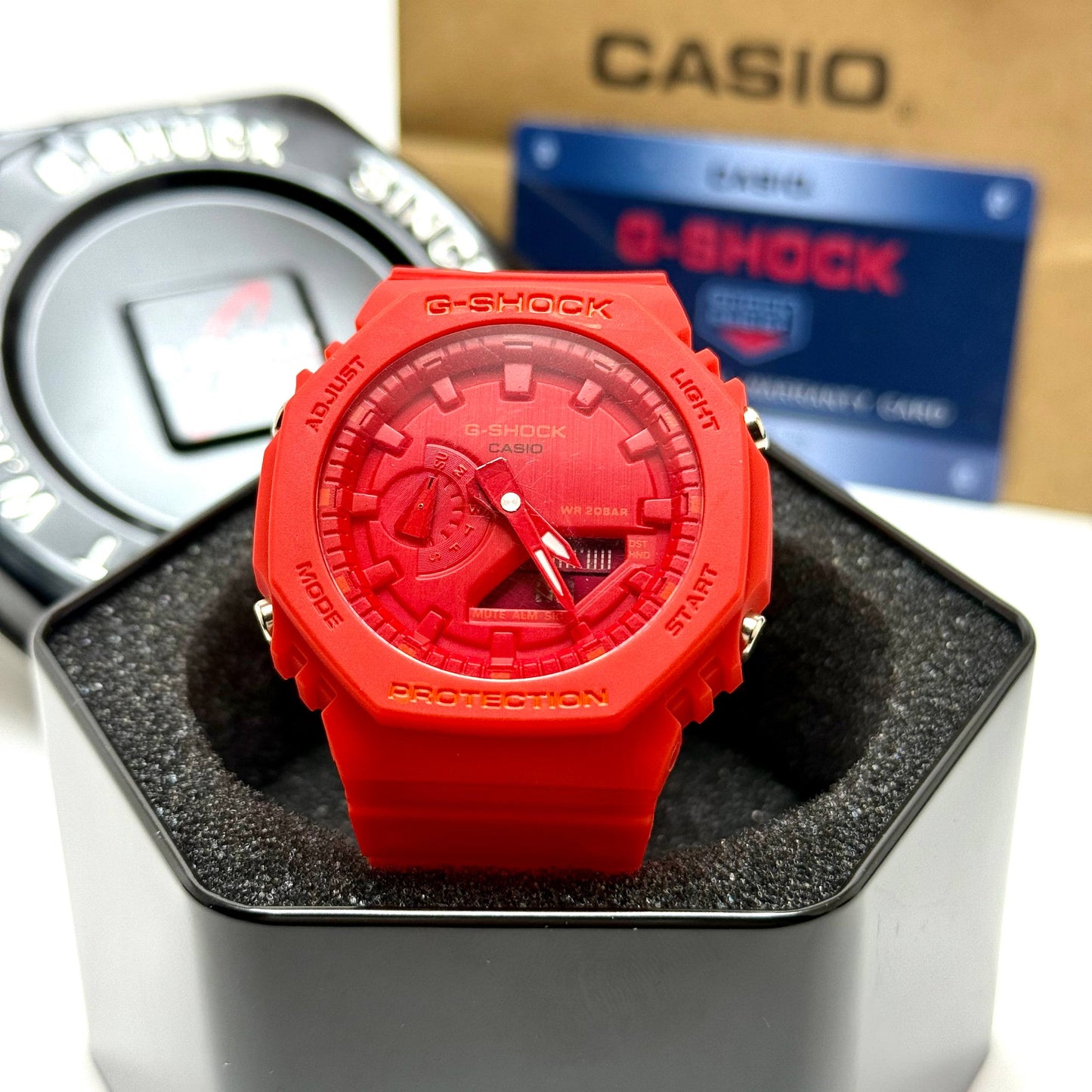 Casio G-SHOCK Skeleton Watch – Red