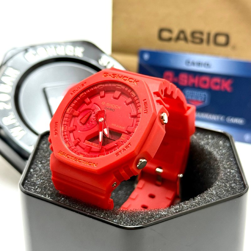 Casio G-SHOCK Skeleton Watch – Red