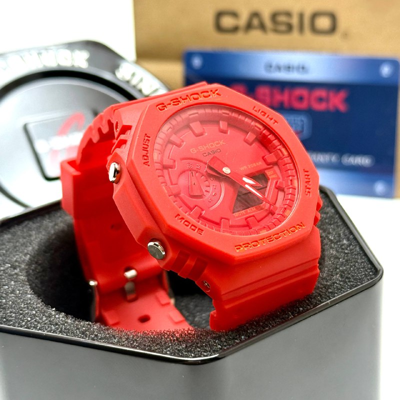 Casio G-SHOCK Skeleton Watch – Red