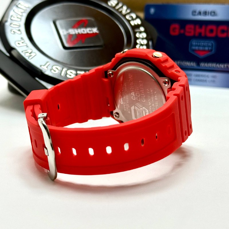 Casio G-SHOCK Skeleton Watch – Red