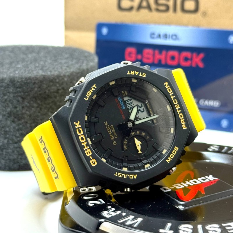 Casio G-SHOCK Skeleton Watch – Yellow Black