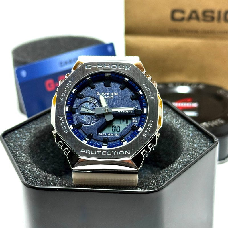 Casio G-SHOCK Skeleton Watch - Silver White