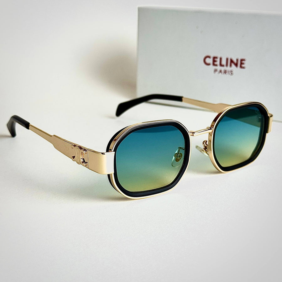 Celine Triomphe CL4027U – Gold Green Gradient
